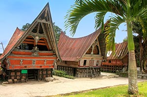 Sumatra Batak houses